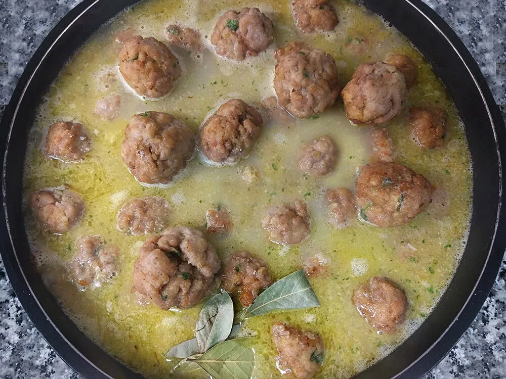Albóndigas con los champiñones