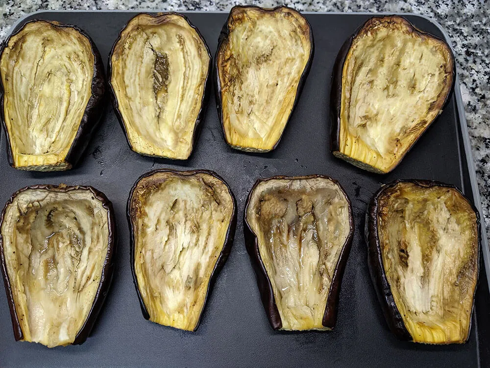 Berenjenas horneadas.