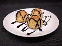 Presentación de las bolitas de coco.