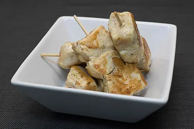 Brochetas de pollo al jengibre
