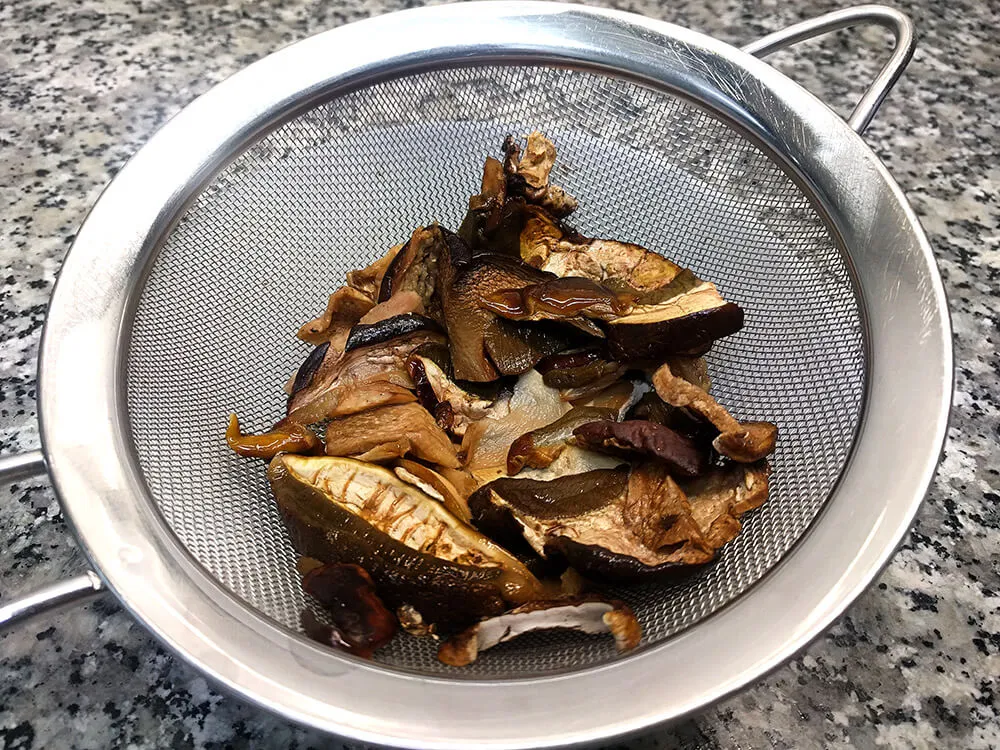 Ceps escurriéndose.