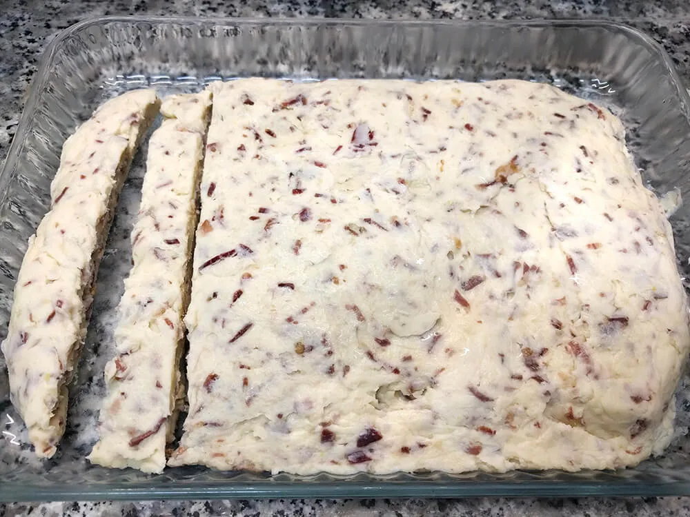 Masa de croquetas porcionada