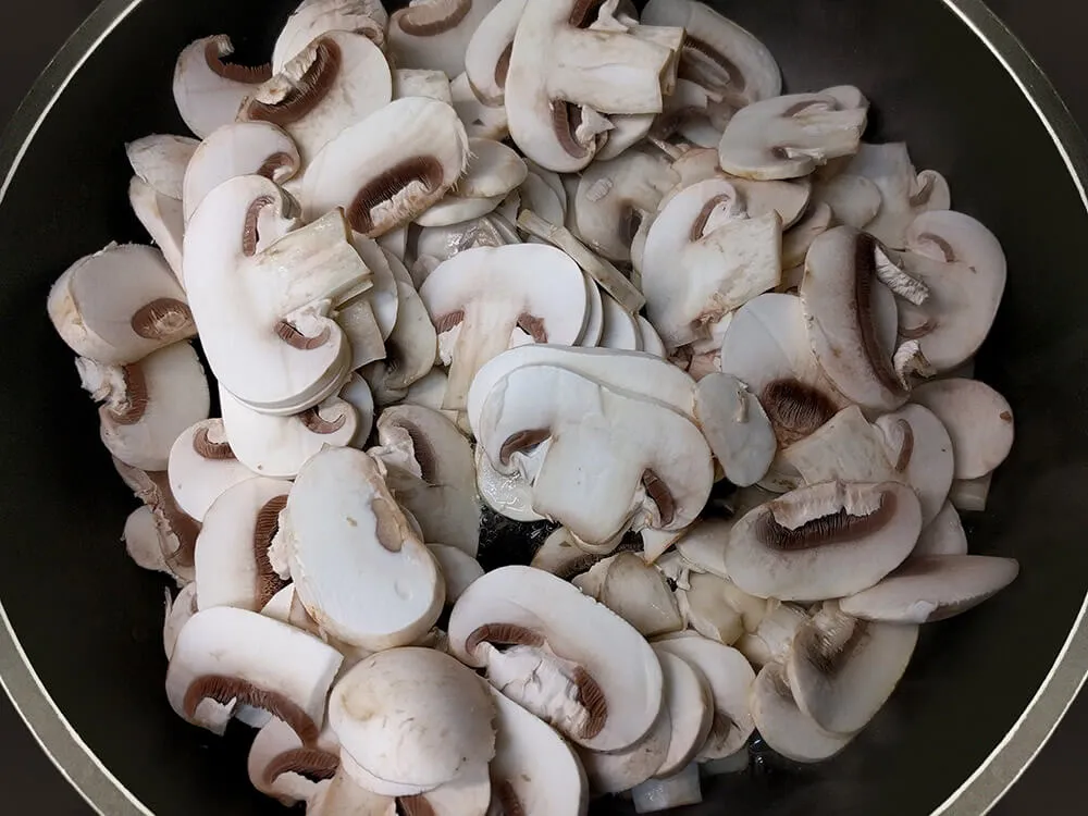 Champiñones laminados