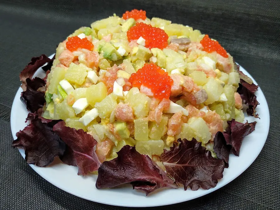 Pastel de salmón ahumado