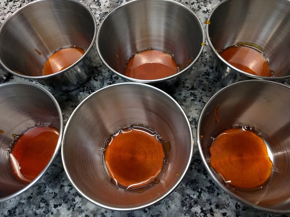 Flaneras con caramelo.