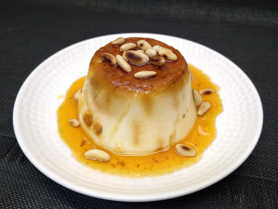 Presentación Flan de mató.