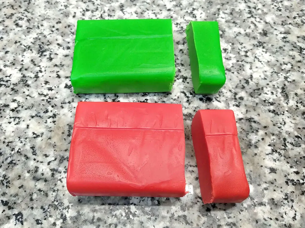 Fondant de colores.