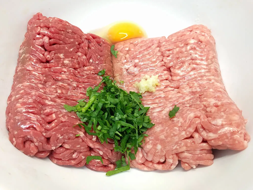 Carne picada para las pelotas