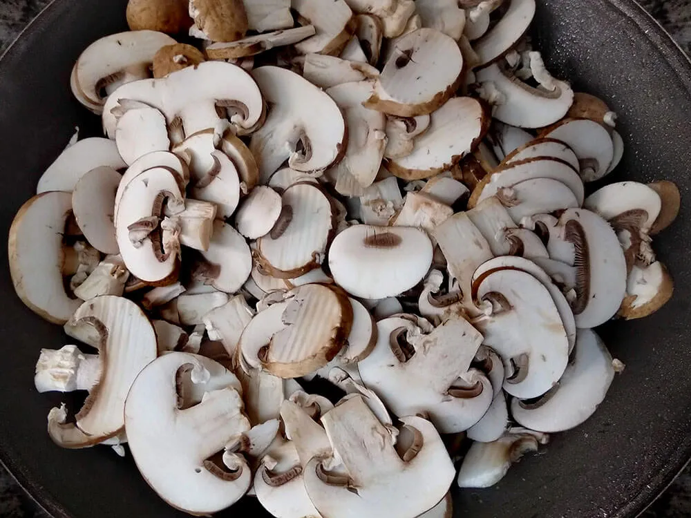 Champiñones salteados.