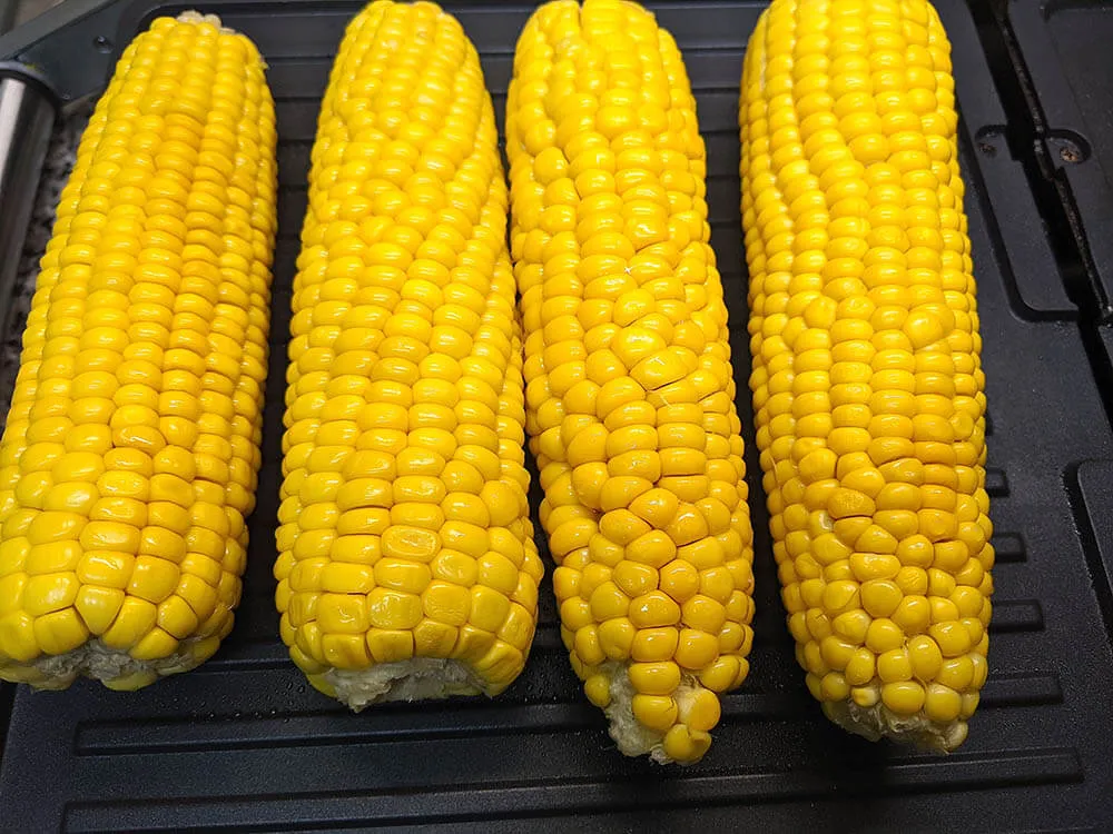 Mazorca horneada, en grill.