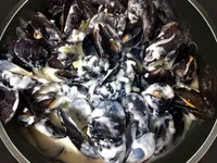 Base de mejillones con roquefort