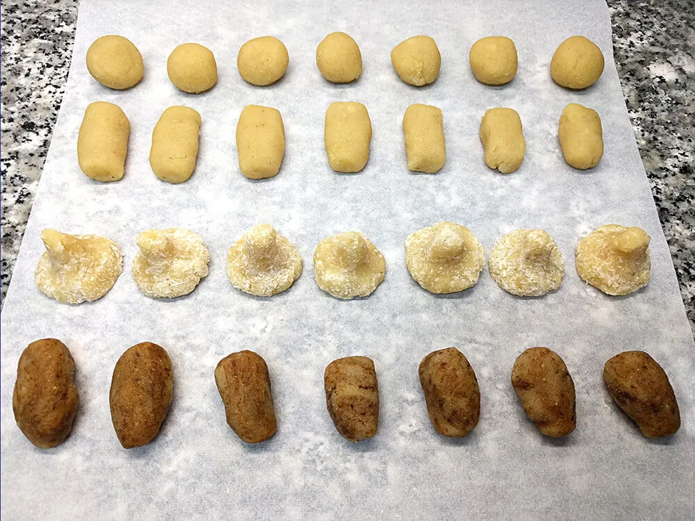 Panellets variados.