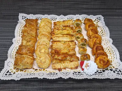 Pastitas saladas de hojaldre