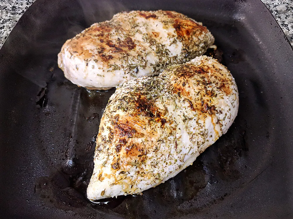 Pechuga de pollo a la plancha.