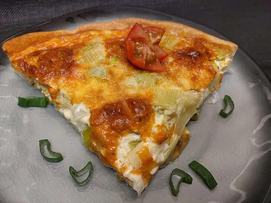 Quiche de calçots