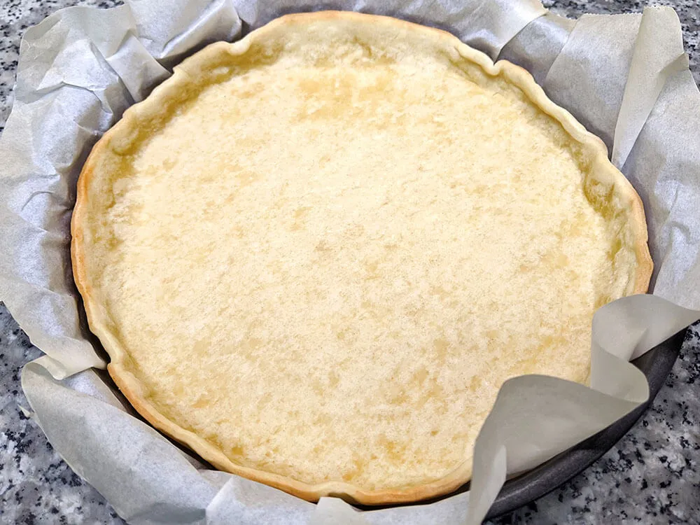 Masa quebrada horneada.