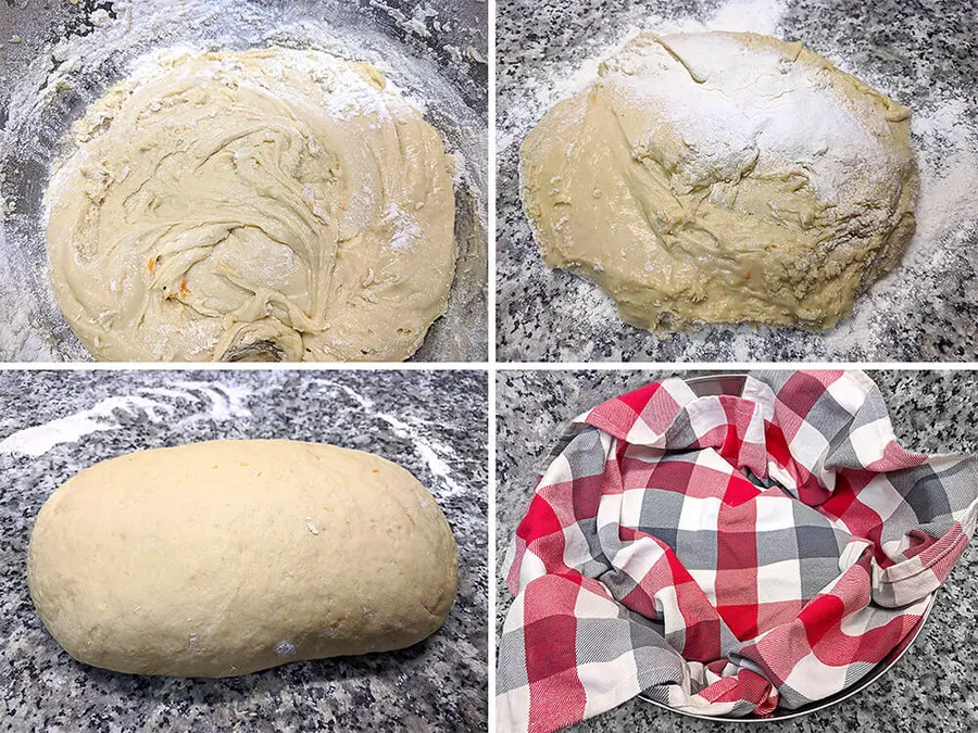 Preparación de la masa de las rosquillas.