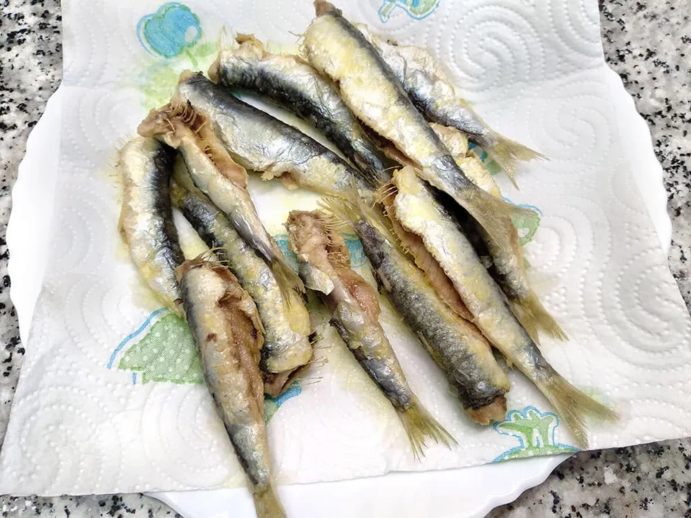 Sardinas fritas.