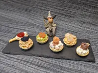 Presentación de las tartaletas rellenas.