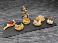 Presentación de las tartaletas rellenas.