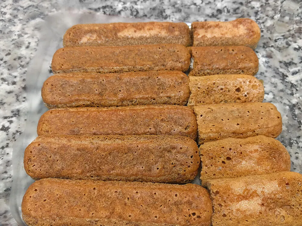 Melindros mojados en café