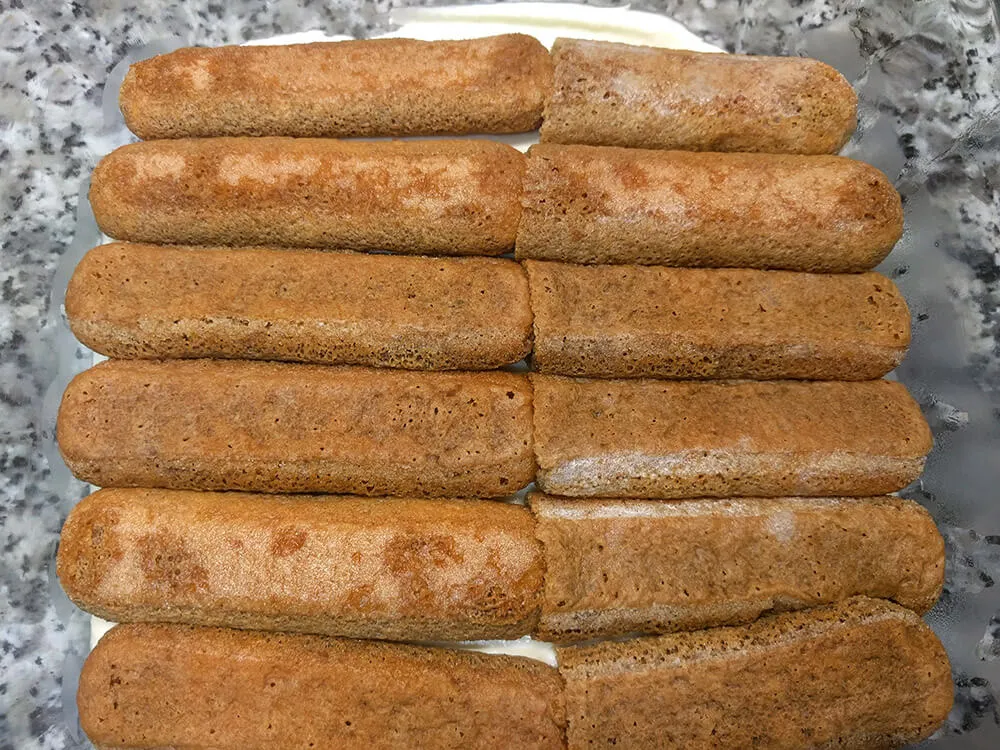 Crema de mascarpone con los melindros