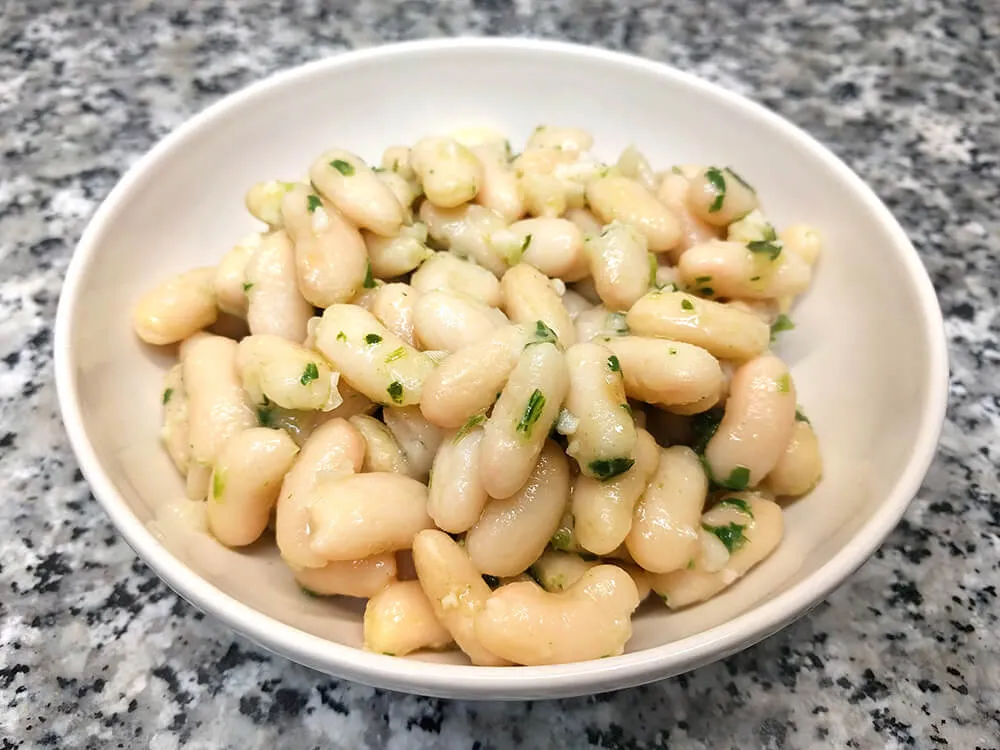 Judías con ajo y perejil